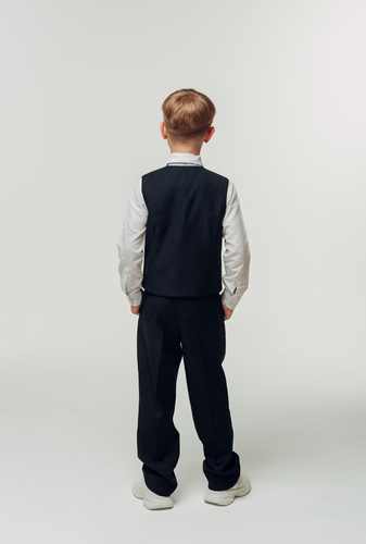 Жилет костюмный синий GK002