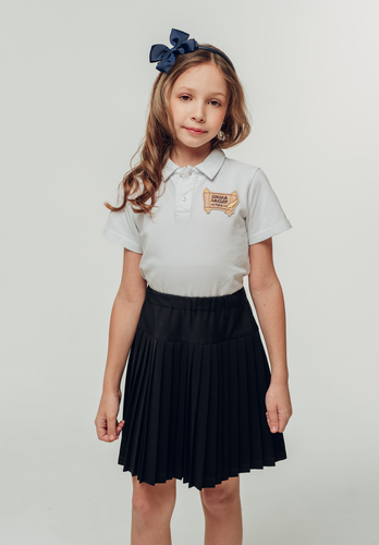 Юбка плиссе синий UP002