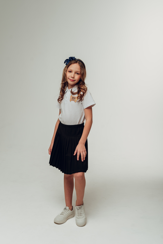 Юбка плиссе чёрный UP003