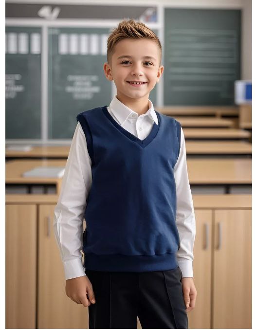 Жилет для мальчика "Лорд" (синий)