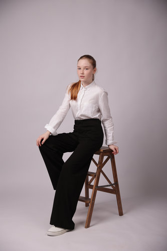 Брюки клёш чёрный