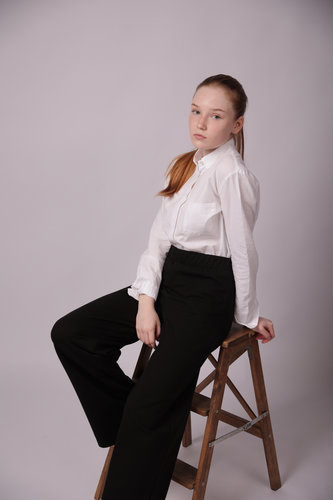 Брюки клёш чёрный