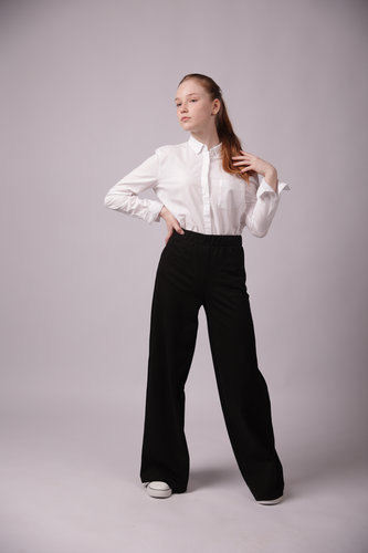 Брюки клёш чёрный