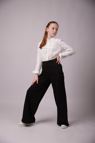 Брюки клёш чёрный