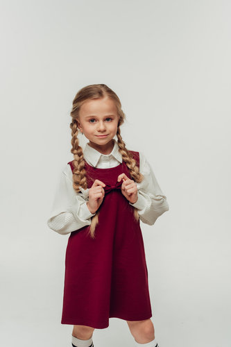 Сарафан бордовый SA001