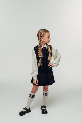 Сарафан синий SH007