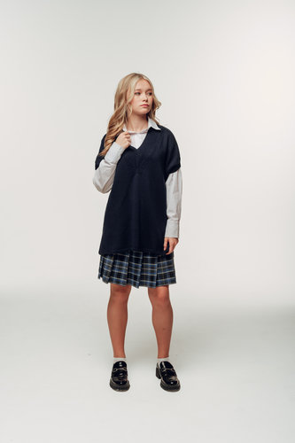 Жилет вязаный оверсайз В002