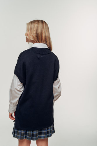 Жилет вязаный оверсайз В002