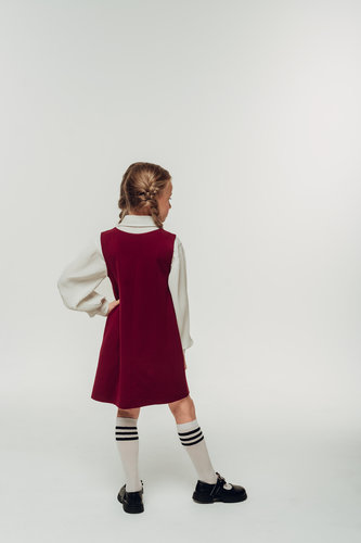 Сарафан бордовый SA001